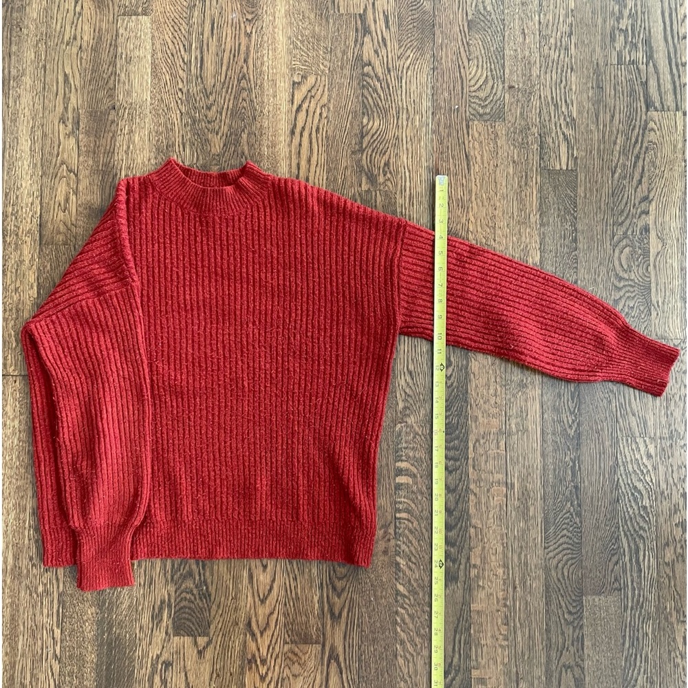 Red oversized sweater from forever 21 size small